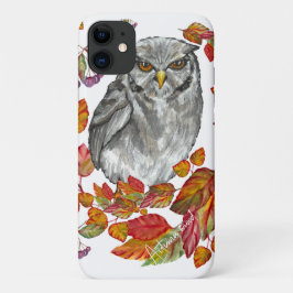 Waterverf herfst mooie uil en ga ongewoon door Case-Mate iPhone case
