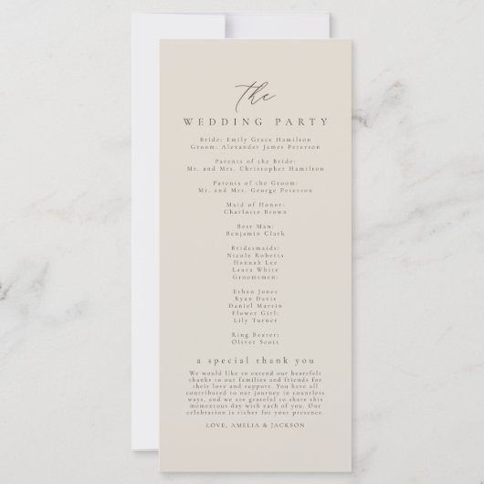 Waterverf Herfst Mountain Order of Events Programm (Achterkant)