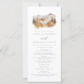 Waterverf Herfst Mountain Order of Events Programm (Voorkant)