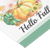 Waterverf Herfst najaar pompoen laat Thanksgiving Korte Tafelloper (Hoek)