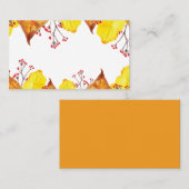 Waterverf Herfst najaar Thanksgiving afvalolie Plaatskaartje (Voorkant / Achterkant)