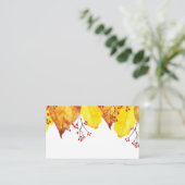 Waterverf Herfst najaar Thanksgiving afvalolie Plaatskaartje (Staand voorkant)