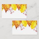 Waterverf Herfst najaar Thanksgiving afvalolie Plaatskaartje (Voorkant / Achterkant)