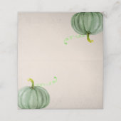 Waterverf Herfst najaar Thanksgiving Pumpkin Plaatskaartje (Buitenkant ongevouwen)
