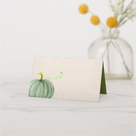 Waterverf Herfst najaar Thanksgiving Pumpkin Plaatskaartje