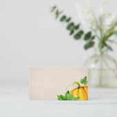 Waterverf Herfst najaar Thanksgiving Pumpkin Plaatskaartje (Staand voorkant)