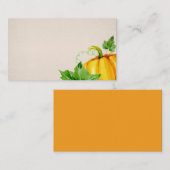 Waterverf Herfst najaar Thanksgiving Pumpkin Plaatskaartje (Voorkant / Achterkant)