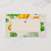 Waterverf Herfst najaar Thanksgiving Pumpkin Plaatskaartje (Achterkant)