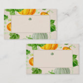 Waterverf Herfst najaar Thanksgiving Pumpkin Plaatskaartje (Voorkant / Achterkant)