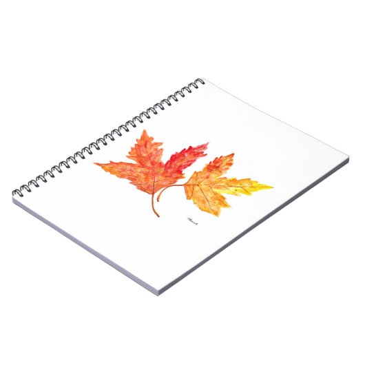 Waterverf herfst notitieboek (Linkerzijde)