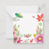 Waterverf Herfst Notitiekaartje (Achterkant)