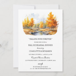 Waterverf Herfst of herfstthema repetitie diner Kaart