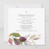 Waterverf herfst oliage Baptisme Kaart (Voorkant)