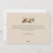 waterverf herfst oogst blij Thanksgiving foto Feestdagenkaart (Achterkant)