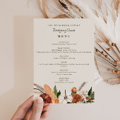 waterverf herfst oogst Thanksgiving menu