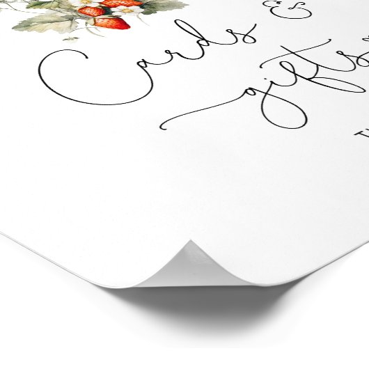 Waterverf herfst paddenstoel kaarten en geschenken poster (Hoek)