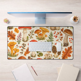 Waterverf Herfst Paddenstoel Patroon Bureaumat