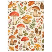 Waterverf Herfst Paddenstoel Patroon Klembord (Achterkant)