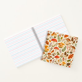 Waterverf Herfst Paddenstoel Patroon Notitieboek