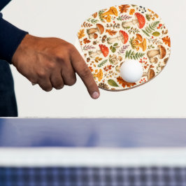 Waterverf Herfst Paddenstoel Patroon Tafeltennisbatje
