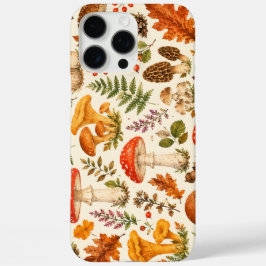 Waterverf Herfst Paddenstoelen Patroon iPhone 16 Pro Max Hoesje