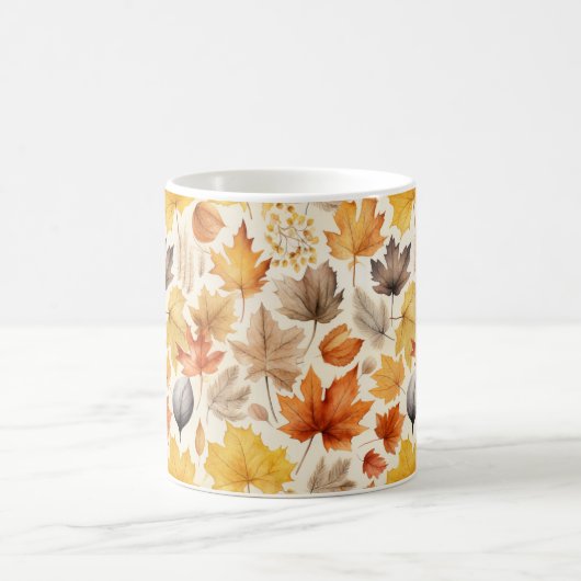 Waterverf Herfst Pattern Koffiemok (Center)