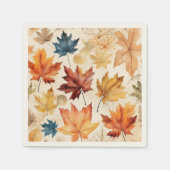 Waterverf Herfst Pattern Servet (Voorkant)