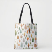 Waterverf Herfst Pattern Tote Bag (Voorkant)