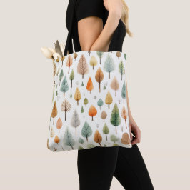 Waterverf Herfst Pattern Tote Bag