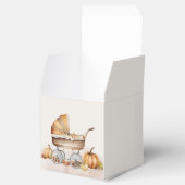 Waterverf Herfst pompoen Baby shower Bedankdoosjes (Geopend)
