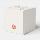 Waterverf Herfst pompoen Baby shower Bedankdoosjes (Achterkant)