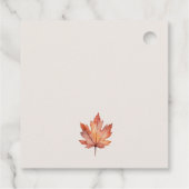 Waterverf Herfst pompoen Baby shower Bedankjes Labels (Achterkant)