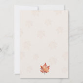 Waterverf Herfst pompoen Baby shower Kaart (Achterkant)