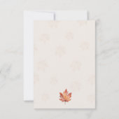 Waterverf Herfst Pompoen Baby shower Save the Date Kaart (Achterkant)