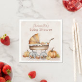 Waterverf Herfst pompoen Baby shower Servet (Insitu)
