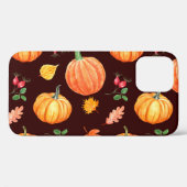 Waterverf herfst pompoen bloemmotief Case-Mate iPhone case (Achterkant (horizontaal))