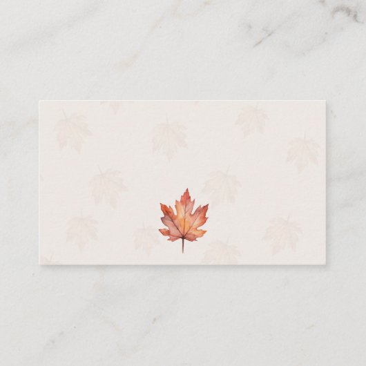 Waterverf Herfst Pompoen Luier Raffle Informatiekaartje (Achterkant)