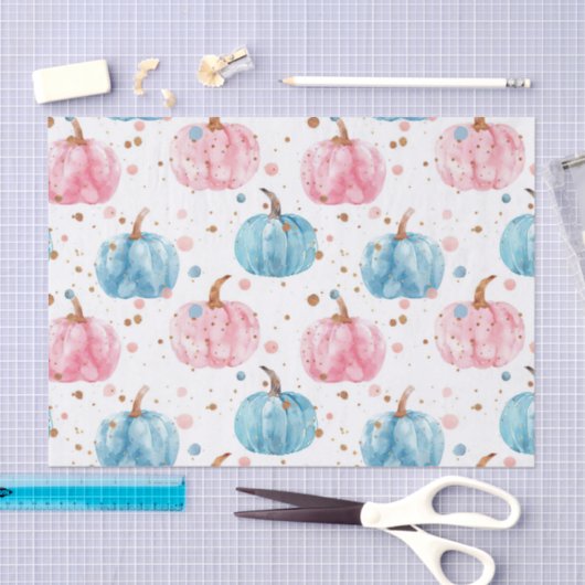 Waterverf Herfst Pompoen Patroon Herfst Decoupage Tissuepapier (Craft)