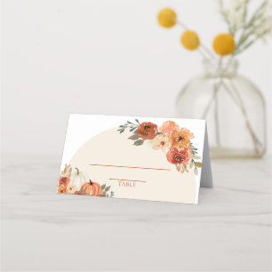 Waterverf Herfst pompoen verbrande Oranje herfst b Plaatskaartje