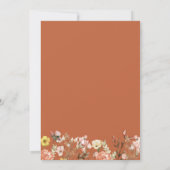 Waterverf Herfst Pompoen Wildflower 1e Verjaardag Kaart (Achterkant)