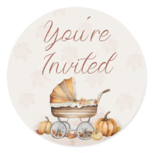 Waterverf Herfst Pumpkin U bent uitgenodigd