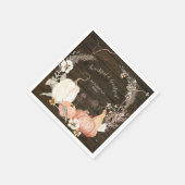 Waterverf Herfst Pumpkins Floral bedankt dankbaar Servet (Hoek)