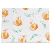Waterverf Herfst Pumpkins & Laurels Groot Cadeauzakje (Voorkant)