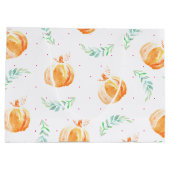 Waterverf Herfst Pumpkins & Laurels Groot Cadeauzakje (Achterkant)