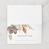 Waterverf Herfst Thanksgiving Friendsgiving Plaatskaartje (Buitenkant ongevouwen)