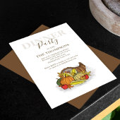 Waterverf Herfst Thanksgiving hoornvliesontsteking Kaart