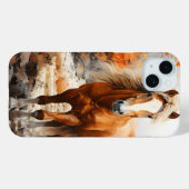 WATERVERF HERFST THEMA PAARD Case-Mate iPhone CASE (Achterkant (horizontaal))