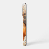 WATERVERF HERFST THEMA PAARD IN HET BOS iPhone 16 HOESJE (Linkerkant)