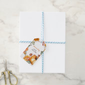 Waterverf Herfst themalabel voor zelfgemaakte arti Cadeaulabel (Met Touw)