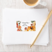 Waterverf Herfst themalabel voor zelfgemaakte arti Etiket (Insitu)